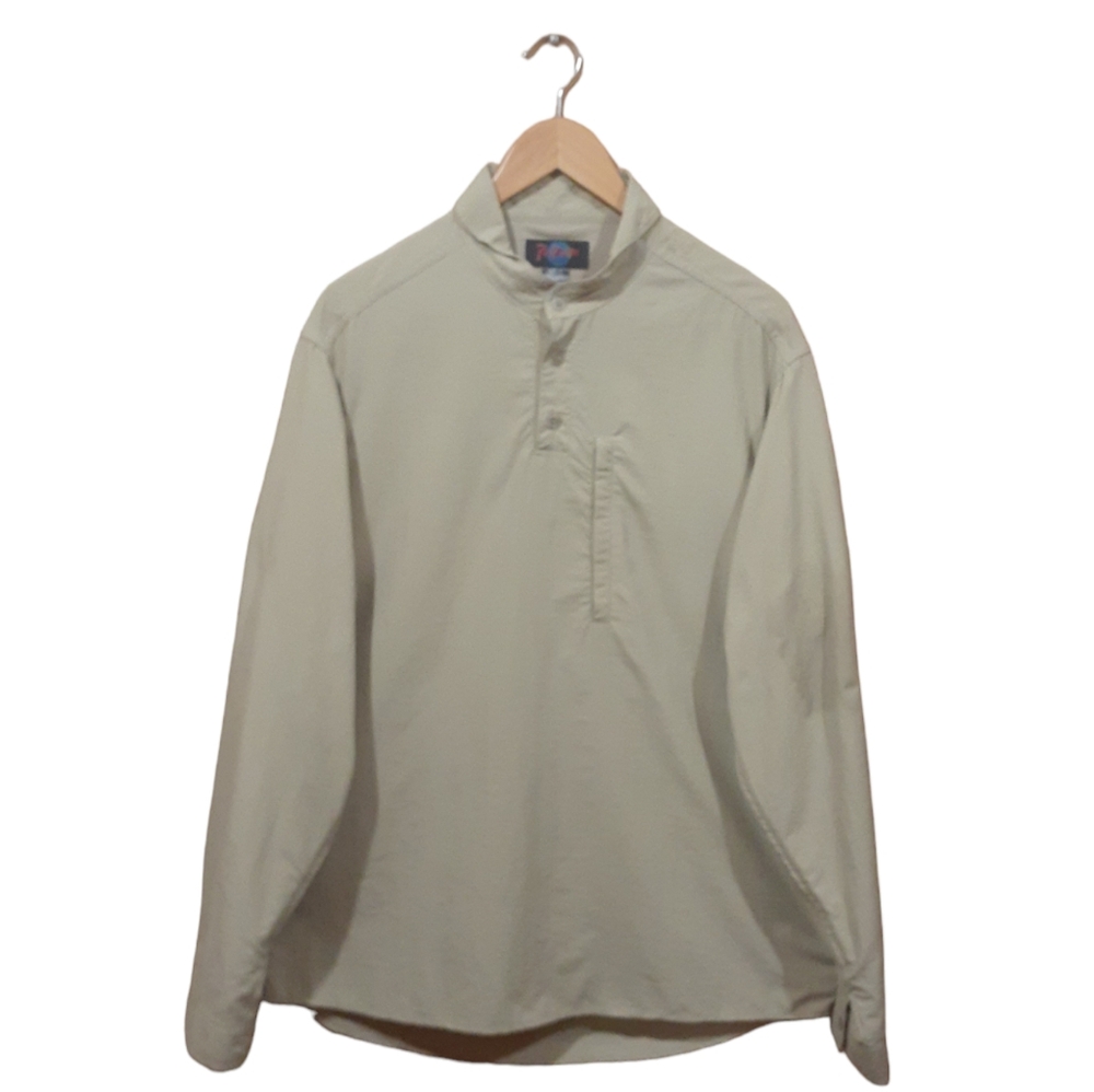 RailRiders Men's Adventure Shirt Light Tan Vented Lightweight Nylon Size Large